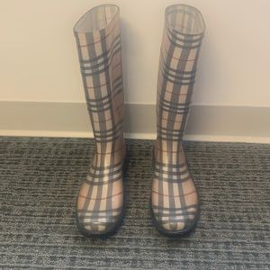 Burberry rain boots